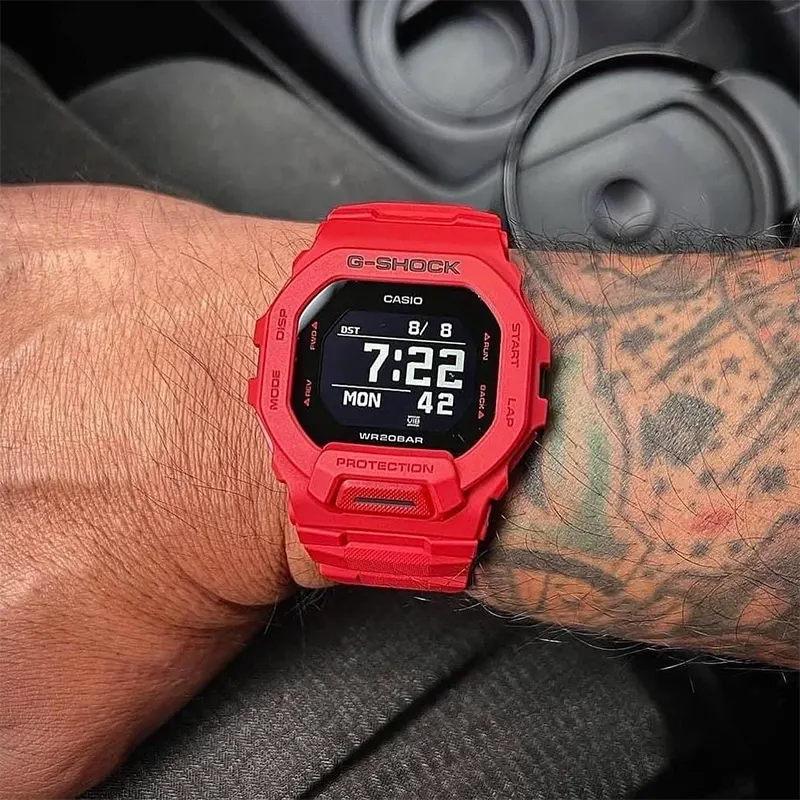 G-Shock G-Squad (Bluetooth) Red Out Sports Men's Watch- GBD-200RD-4